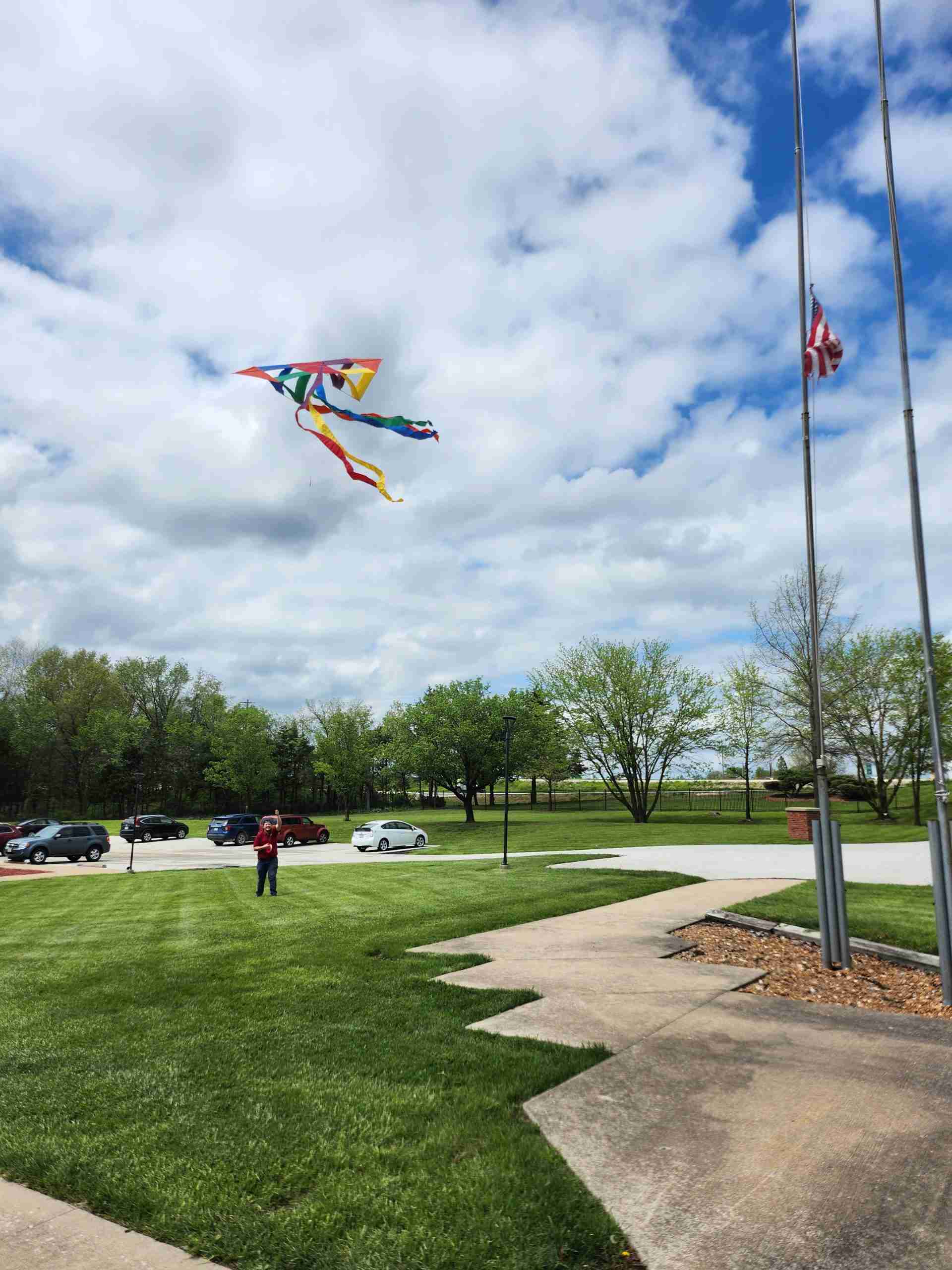 Shown flying a kite here is TBRI practitioner and staff training officer, Max McDevitt.